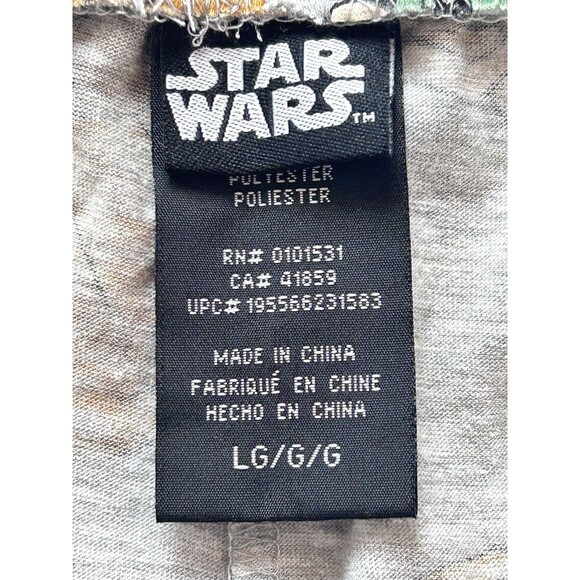 Star Wars Mandaldrian Mens Grey Large Pajama Pants‎ - Picture 5 of 6